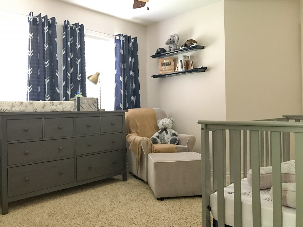 Xavier Drew's "Little Man Cave" Nursery Reveal with Sherwin Williams!